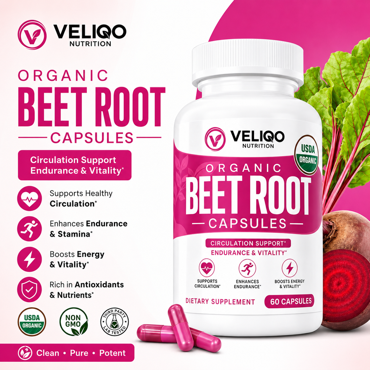 VELIQO Beetroot Capsules